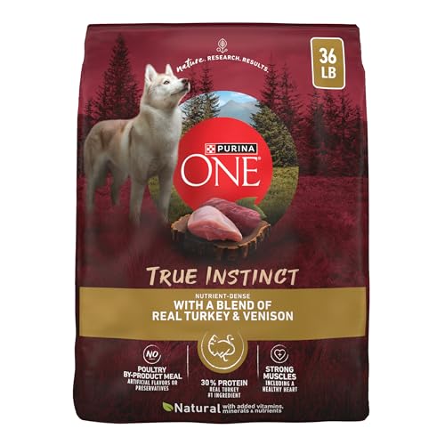 Purina ONE True Instinct With A Blend Of Real Turkey and Venison Dry Dog Food - 36 lb. Bag