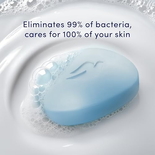 Dove Beauty Bar Soap Antibacterial Care 6 Count For Clean, Moisturized Skin, Removes Bacteria 3.75 oz