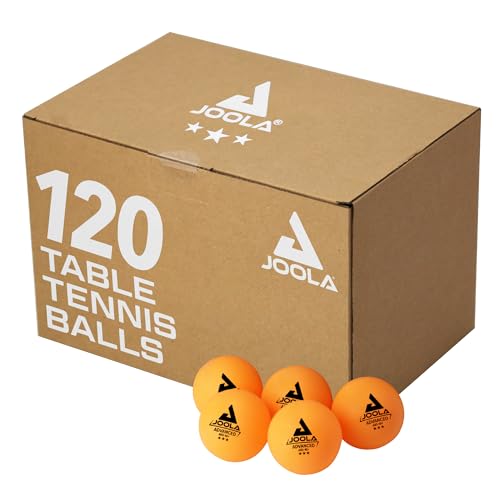 JOOLA Training 3 Star Table Tennis Balls - 40+mm Regulation Bulk Ping Pong Balls for Competition and Recreational Play - Fun as a Cat Toy - Indoor and Outdoor Compatible