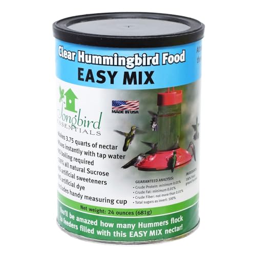 Songbird Essentials- Clear Hummingbird Nectar 24 Ounce Can, Dry Concentrate Nectar Mix for Hummingbirds.