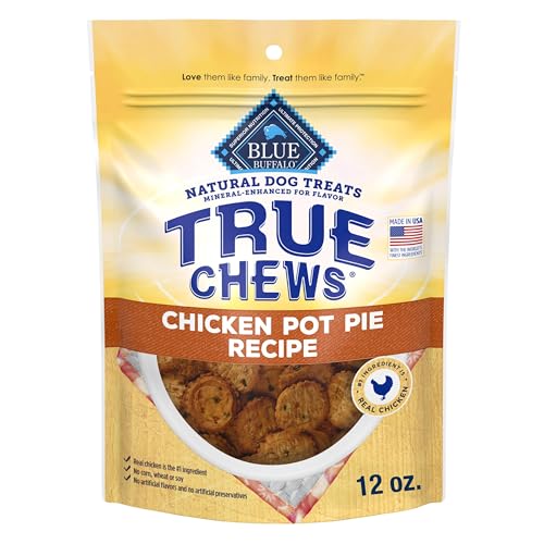 Blue Buffalo True Chews Dog Treats Made in the USA with Natural Ingredients Chicken Pot Pie