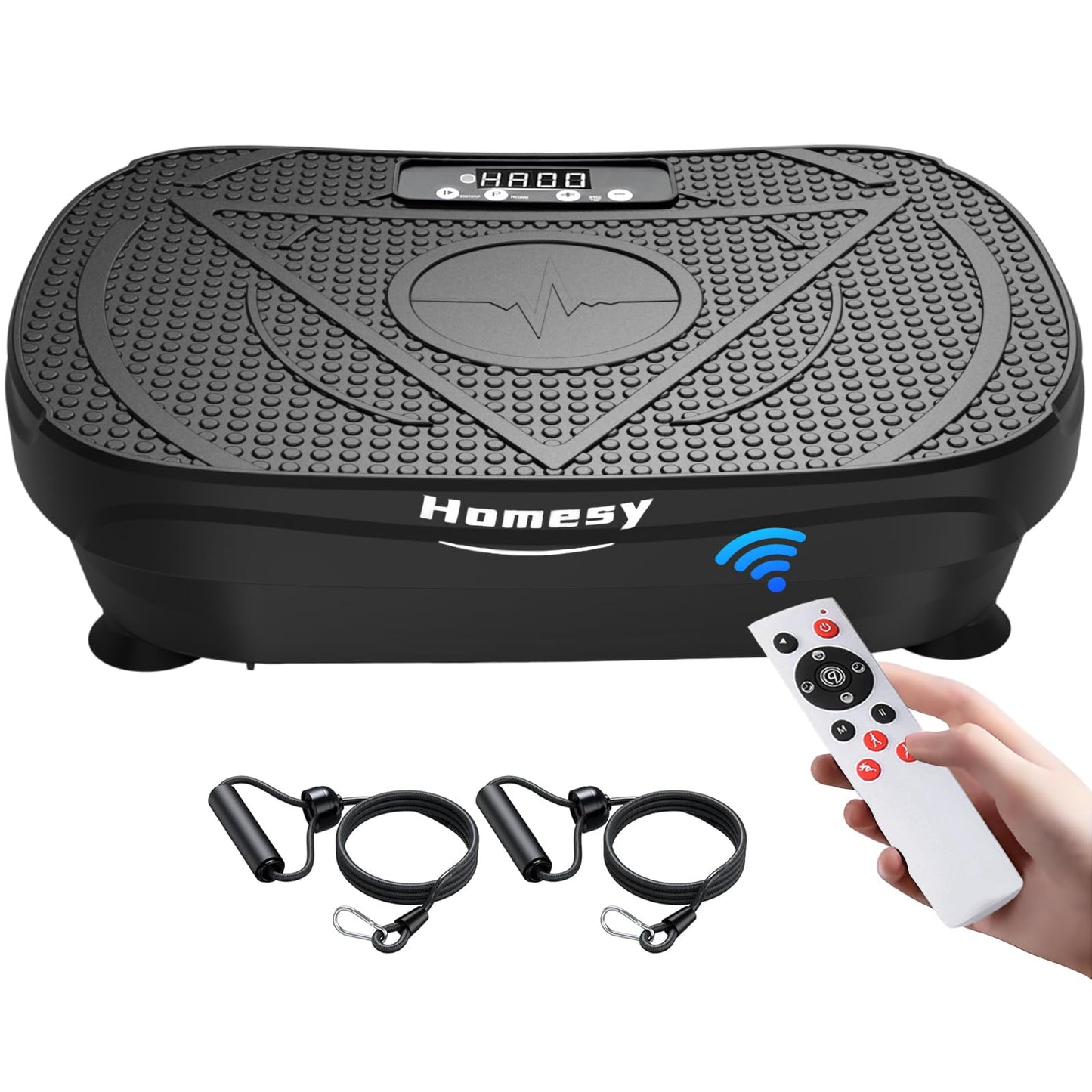 Homesy Vibration Plate Exercise Machine, Vibrating Plate for Lymphatic Drainage, Full Body Shake Platform Board for Home Fitness and Fat Burning, Sport Gym Equipment for Women Men