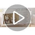 Vtopmart 4 Pack Bathroom Organizer, 2 Tier Clear Under Sink Organizers Vanity Countertop Storage Container,Cabinet Drawers Bins, Pull-Out Organization with Track for Pantry, Kitchen