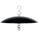 13" Bird Feeder Rain Guard, Hummingbird Feeders Shade Dome Cover, Hanging Baffle for Bird Feeder Pole,Smart Birds Feeder Umbrella (Black), 1 Pack