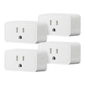 Basics Smart Plug, Works with Alexa Only, Voice Control, Remote APP Control, Schedule, Compact Design, Versatile, 2.4 GHz Wi-Fi, No Hub Required, 4-Pack, White