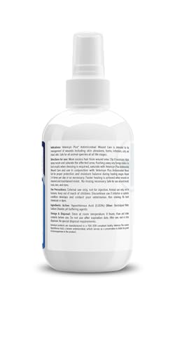 Vetericyn Plus Dog Wound Care Spray | Healing Aid and Skin Repair, Clean Wounds, Relieve Dog Skin Allergies, Safe for All Animals. 3 ounces