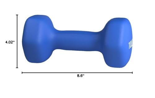 Basics Neoprene Dumbbell Hand Weights for Exercise and Muscle Toning