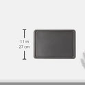 GoodCook Everyday Nonstick Baking Sheet Set, 3 Pack Includes Small (13×9) Medium (15×1) and Large (17×11) Pans Carbon Steel Construction Cookie Sheets Bakeware Set, Gray