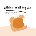 Ultra Chewy Peanut Butter Double Treat Bones: Long-Lasting Dog Treats Made in USA for Large and Small Breeds, Highly Digestible, Ideal for Aggressive Chewers (12 Count)