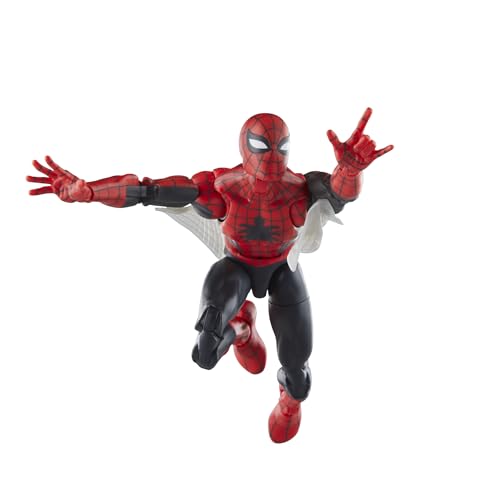 Marvel Legends Series The Amazing Spider-Man, Marvel Comics Retro Collectible 6-Inch Action Figures, Toys for Ages 4 and Up