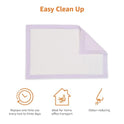Basics Cat Litter Pee Pads, Odor Control with Fresh Scent, Super Absorbent, Disposable, Universal Fit Litter Box, Purple and White, 40 Count