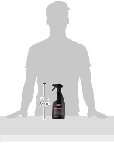 Weber Grill Grate Cleaner and Degreaser for Outdoor Grills and BBQs, 16 oz Spray Bottle