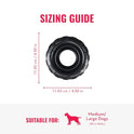 KONG Extreme Tires - KONG's Most Durable Natural Rubber Chew & Fetch Toy - Treat Dispenser Dog Tire Toy - Pet Supplies for Outdoor & Indoor Play - For Medium/Large Dogs