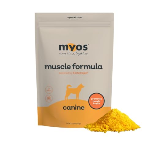 All-Natural Muscle Building Supplement - Helps Reduce Muscle Loss in Aging Dogs and Improve Recovery from Injury or Surgery
