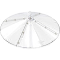 iBorn Baffles for Bird Feeders, 19.5” Oversized Bird Feeder Cover for Rain Guard, Birds Feeders Squirrel Guard, Full Protection for Outdoors, Polycarbonate(PC), Pack of 1, Transparent