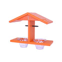 Oriole Bird Feeder, Double-Cup Jelly Oriole Feeder with Pegs for Orange Halves (Orange)
