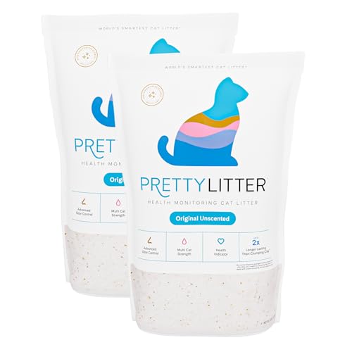 PrettyLitter Health Monitoring Cat Litter, 6lb, 2ct