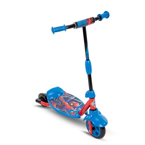 Huffy Toddler 3-Wheel Scooter for Kids, Multiple Colors & Licensed Character Graphics, Ages 3+, Durable Steel Frame, Wide Non-Slip Deck, Stable Lean-to-Steer Design, Light-Up Options, Girls/Boys