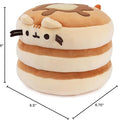 GUND Pusheen the Cat Pancake Squisheen Plush, Squishy Toy Stuffed Animal for Ages 8 and Up, Brown, 6”