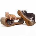 Cat Scratcher 2 in 1 Scratchers for Indoor Cats Scratching Board Cardboard, Horizontal Corrugated Scratch Pad for Cats as Beds & Furniture Reversible Sofa Scratch