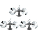 OFFO 3 PCS Bird Scare Reflective Device, Bird Reflector with Plastic Base for Outside, Keep Pigeon Woodpeckers and Sparrows Away for Outdoor Boats Roofs Gardens