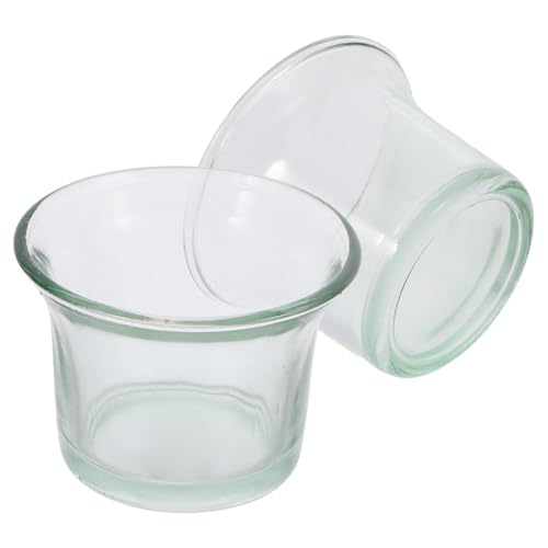 Abaodam 2Pcs Glass Replacement Feeder Cups for Hummingbird Wild Bird Feeders Durable Outdoor Accessories for Garden Balcony Weather Resistant Easy to Clean