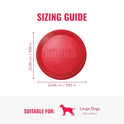 KONG Flyer - Durable Dog Toy for Outdoor Playtime - Natural Rubber Flying Disc, Dog Toy for Fetch - Safer Disc for Healthy Activity - for Medium/Large Dogs
