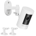2Pack Adjustable Security Wall Mount Bracket for Ring Stick Up Cam & Ring Outdoor Cam Plus, Perfect View Angle for Your Surveillance Camera System - White