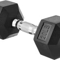 Basics Rubber Hex Dumbbell Hand Weight