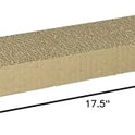 WARE Single Wide Corrugated Replacement Scratcher Pads for Cats (2-pack) - Catnip Included
