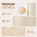 PAWSCRAT Cat Scratching Post 32 Inch High, 5.5 Inch Large Diameter Natural Sisal Cat Scratch Post, Scratch-Resistant and Durable Tall Cat Scratcher for Indoor Cats, Protect Your Furniture, Beige