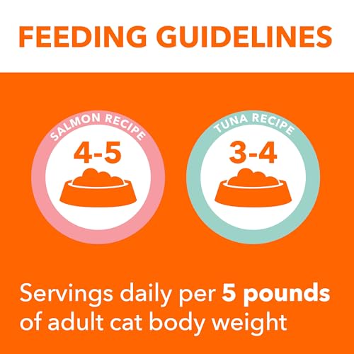 IAMS Perfect Portions Grain Free Wet Cat Food, Indoor Adult Cat Food Wet Cuts in Gravy, Variety Pack: Tuna & Salmon Recipe, 1.98 lb. (Pack of 1) Twin-Pack Trays