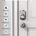 TEEHO TE001 Keyless Entry Door Lock with Keypad - Smart Deadbolt Lock for Front Door with 2 Keys - Auto Lock - Easy Installation - Satin Nickel