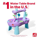 Step2 Rain Showers and Unicorns Water Table, Kids Water and Sand Activity Sensory Playset, Summer Outdoor Toys, 13 Piece Water Toy Accessories, for Toddlers 1.5+ Years Old, Blue & Purple