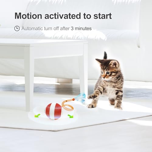 Jkanti Interactive Cat Toys for Indoor Cats, Orange