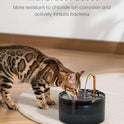 Cat Water Fountain, 71oz/2.1L Cat Fountain for Drinking with Copper Faucet, MISFANS-Designed Pump & Filter, Plastic Automatic Pet Water Fountain Bowl & Dispenser with 3-Pack Replaceable Filters