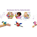 Birds 2 Pack - Oriole & Red Parrot - Slap Bracelet Interactive Plush Toy Birds, They Chat-Sing-Mimic Each Other, Flap Wings, Kids 3+