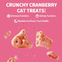 Just Try 13.4 OZ Urinary Tract Health Cat Treats for Indoor Cats, Cranberry & D-Mannose for Kidney Bladder and UT Support, Health Cat Supplement Crunchy Chews