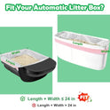 SZEE 120 Pack Automatic Waste Bags Compatible with Litter Box Robot 3/4 and Other Automatic Cat Litter Box, Waste Drawer Liners Bags Heavy Duty, Thick Self-cleaning Cat Litter Box Liners