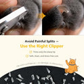 [PETHROOM] Cat Nail Clipper Trimmer for Indoor Cats with Circular Cut Hole (2mm) | Premium Sturdy Stainless Steel Blade Cat Claw | Safe, Easy, Accurate, Quiet & Fast | Avoid Overcutting