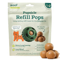 WOOF Pupsicle Chicken Refill Pops, Delicious Long Lasting Dog Treats, Wholesome Ingredients, Pre-Made Large Pupsicle Refills Pops- For Dogs 25 - 75 lbs - 7 count