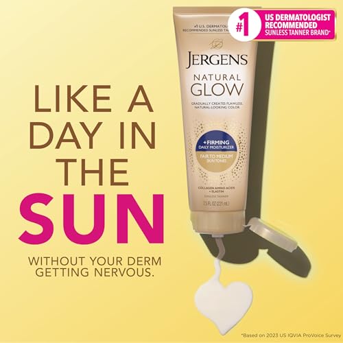 Jergens Natural Glow Daily Firming Moisturizer, For Fair to Medium Skin Tones, 7.5 oz