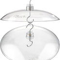 iBorn Baffles for Bird Feeders, 13” Bird Feeder Cover for Rain Guard, Birds Feeders Rain Guard, Full Protection for Feeders for Outdoors, Chew-Proof Polycarbonate, Pack of 2, Transparent