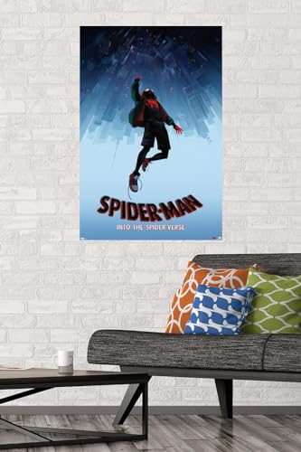 Trends International Marvel Spider-Man - Into The Spider-Verse - Falling Wall Poster, 22.375" x 34", Unframed Version