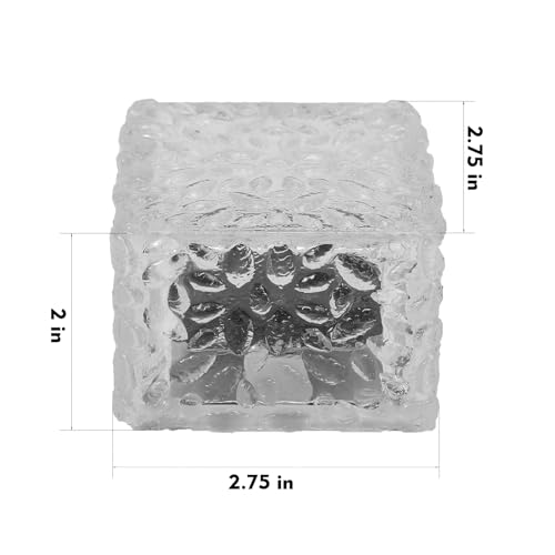 MLKNK Solar Brick Lights-Outdoor Solar Lights for Yard 6 Pack Garden Decor | Solar Brick Landscape Path Light for Pathway Patio Walkway Backyard Decoration