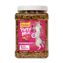 Purina Friskies Party Mix California Crunch with Chicken and Flavors of Turkey and Bacon Cat Treats - 30 oz Canister