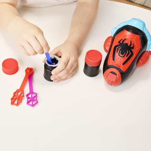 Spidey and his Amazing Friends Marvel Water-Webs Miles “Spin” Morales Electronic Bubble Slinger Role Play Set with Mask, Super Hero Toys for Kids, Ages 3+ ( Exclusive)