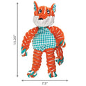 KONG Floppy Knots - Knotted Rope Dog Toy Entices Play - Tug Toy Satisfies Natural Instincts - Dog Supplies with Floppy Design & Minimal Stuffing - Fox, for Medium/Large Dogs