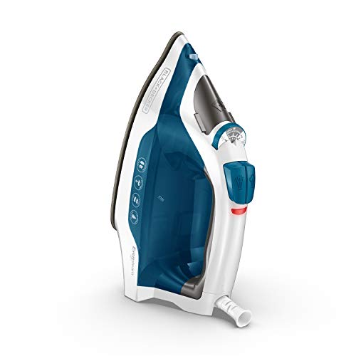 BLACK+DECKER Easy Steam Iron for Clothes with SmartSteam Technology | SmartSteam iron with stainless soleplate, anti-drip system and vertical steam for smooth wrinkle removal.