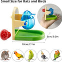 Rat Enrichment Toys, Interactive Foraging Toys For Rats, Intelligence Growth Rat Enrichment Puzzle Games, Treat Dispensing Slow Feeder for Rats Cage Toy, Bird Foraging Toy for Parakeet Conure (1Pcs)